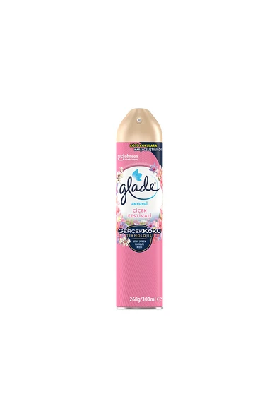 2 ADET Glade Oda Kokusu Aerosol 300 ml Çiçek Festivali ürün görseli 1