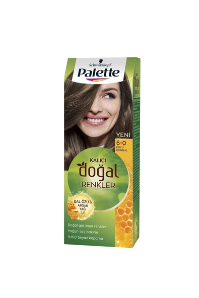 2 ADET Palette Natural Saç Boyası 6.0 Koyu Kumral ürün görseli 1