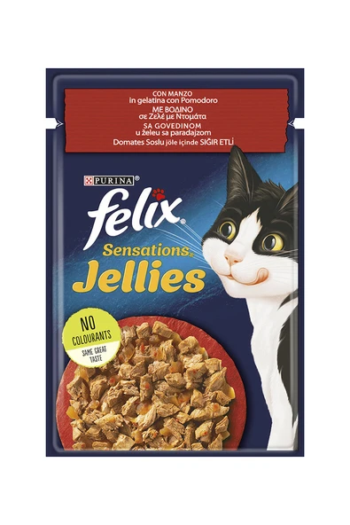 3 ADET Felix Pouch Sensation Domates Soslu Sığır Etli 85 g ürün görseli 1