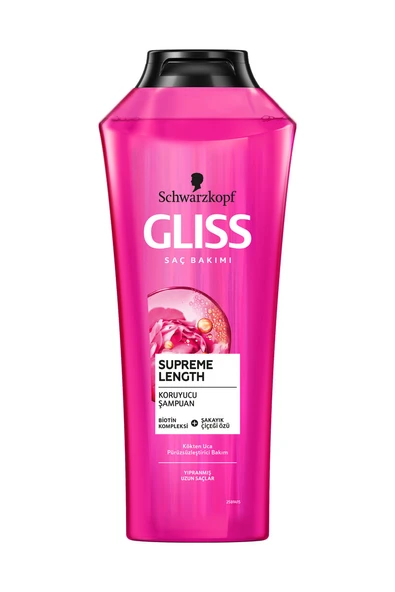 3 ADET Gliss Şampuan 400 ml Supreme Length ürün görseli 1
