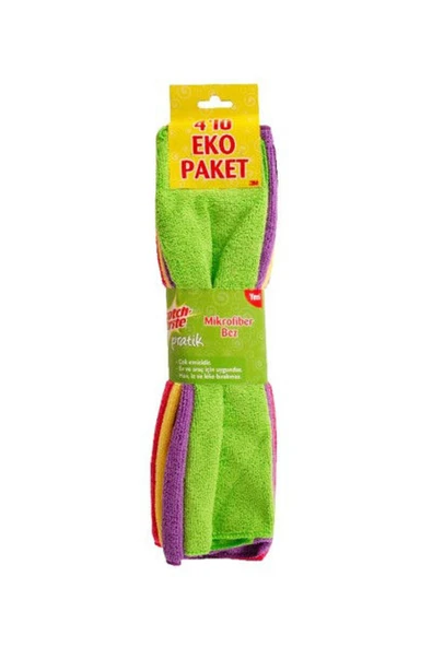 3 ADET Scotch Brite Mikrofiber Bez Açık 4'lü ürün görseli 1