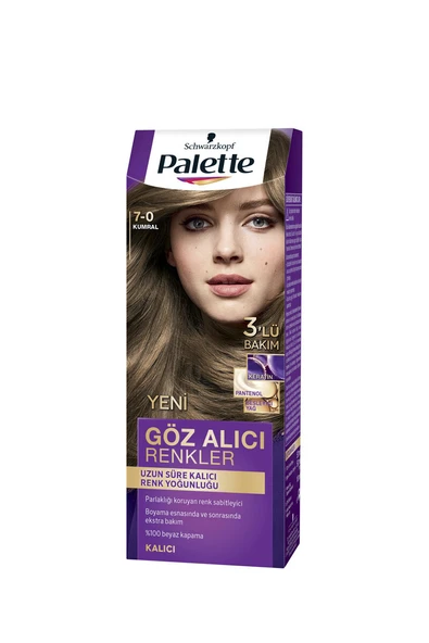 3 ADET Pnc Palette Saç Boyası Göz Alıcı Renkler 7-0 Middle Blonde ürün görseli 1