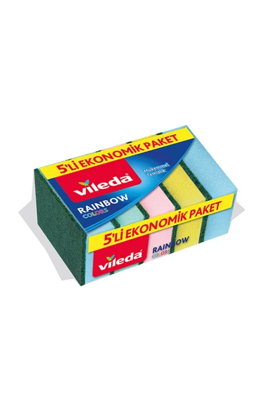 3 ADET Vileda Sünger Rainbow 5'li ürün görseli 1