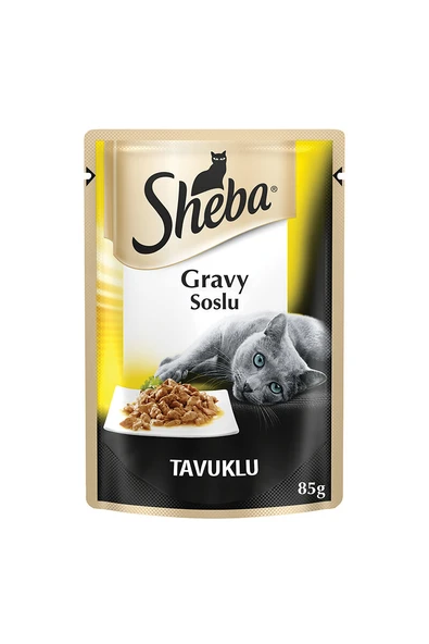 3 ADET Sheba Pouch Tavuklu Kedi Maması 85G ürün görseli 1