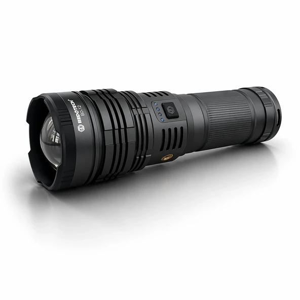 Bedotech Bd-12 60w Tg Led Alüminyum Alaşımlı Zoomlu Type-c Şarjlı El Feneri ürün görseli 1