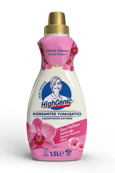 2 ADET Highgenic Çamaşır Yumuşatıcı Orkide Rüyası 1500 Ml ürün görseli 1