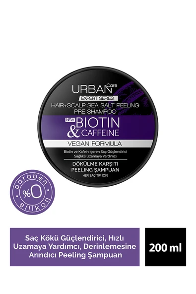Urban Care Expert Peeling Biotin & Caffein 200ml Şampuan ürün görseli 1