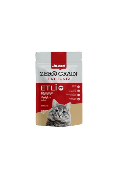 Jazzy Kedi Maması Etli 80 Gr ürün görseli 1