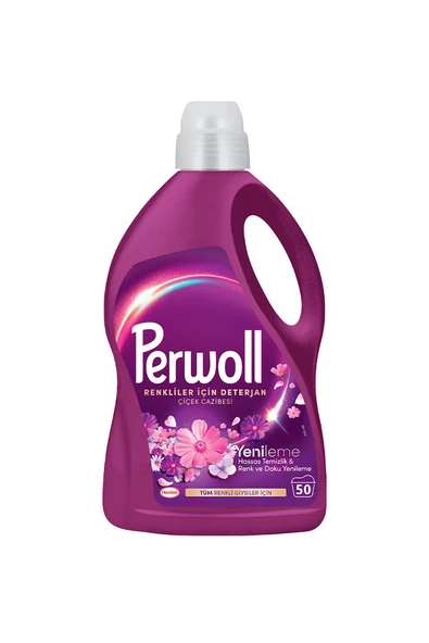 Perwoll Sıvı Bakım Deterjanı Büyülü Çiçekler 50 Yıkama 2750 ml ürün görseli 1