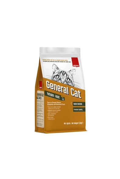Jazzy General Cat Yetişkin Kedi Maması Tavuklu 1.2 Kg ürün görseli 1