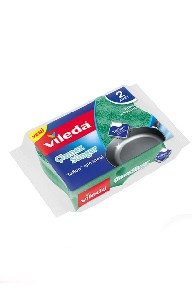 Vileda Sünger 2'li Çizmez Oluklu Eko Paket ürün görseli 1