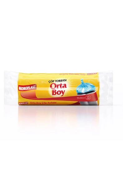 4 ADET Koroplast Çöp Torbası Orta Boy 15'li - Resim 2