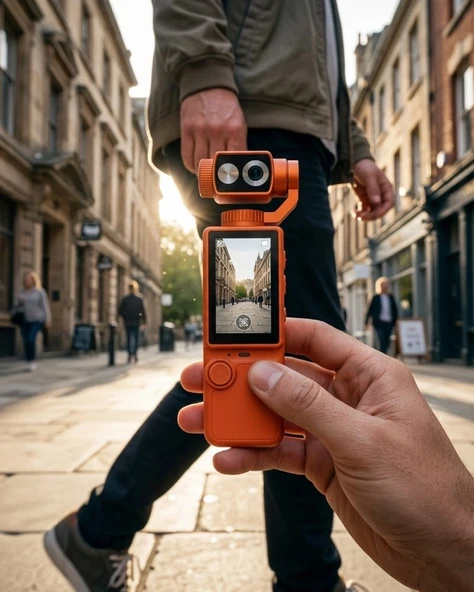 4k Ultra Hd Gimbal Vlog Kamera 180 Derece Döner Lens Ve Sabitleyici Özellikli ürün görseli 1