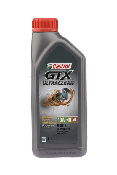 4 ADET Castrol GTX Ultraclean A/B 10W-40 Motor Yağı 1L ürün görseli 1