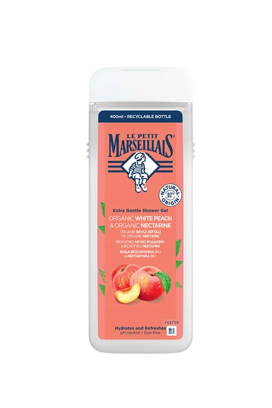 Le Petit Marseillais Duş Jeli Şeftali ve Nektarin 400 ml ürün görseli 1
