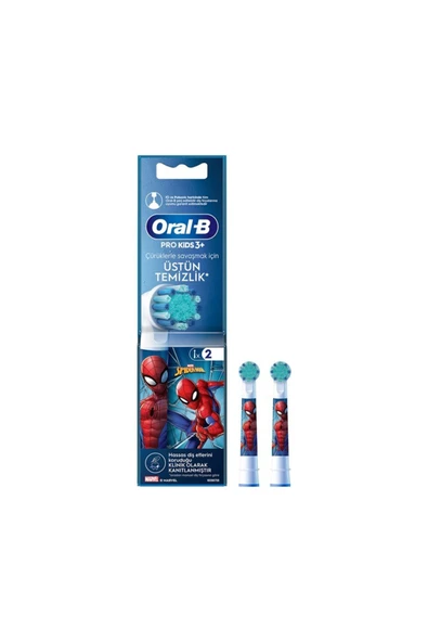 Oral-B Sarjlı Diş Fırçası Yedek Başlığı Spiderman 2'li ürün görseli 1