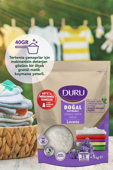 Duru Granül Sabun Lavanta 1000 g - Resim 2