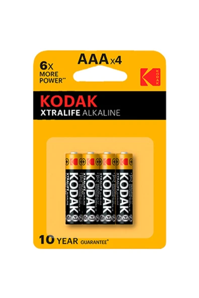 3 ADET Kodak Xtralife Alkalin İnce Pil 4'lü ürün görseli 1