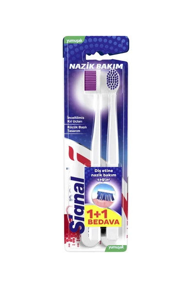 4 ADET Signal Diş Fırçası Nazik Diş Eti Bakımı 1+1 ürün görseli 1