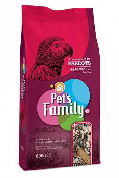 3 ADET Pets Family Papağan Yemi 600g ürün görseli 1