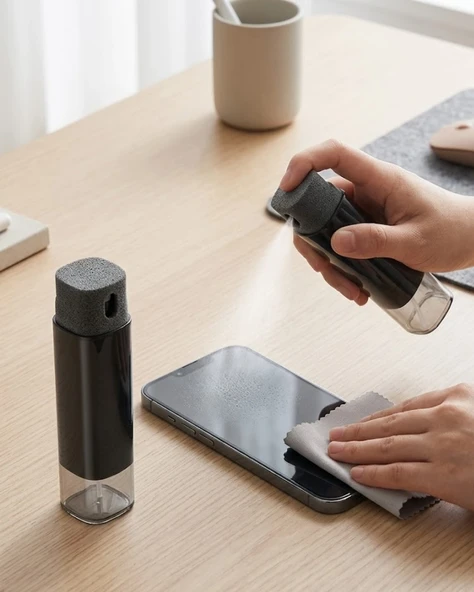 Pratik Ekran Temizleme Sprey Şişesi Telefon Tablet Monitör Temizlik Şişesi ürün görseli 1
