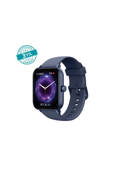 ttec Tempus 46 mm TFT Ekranlı Dikdörtgen Kasa Akıllı Saat 2SW01M-Lacivert ürün görseli 1