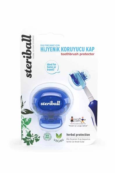 Steriball Diş Fırçası Koruma Kabı Mavi ürün görseli 1
