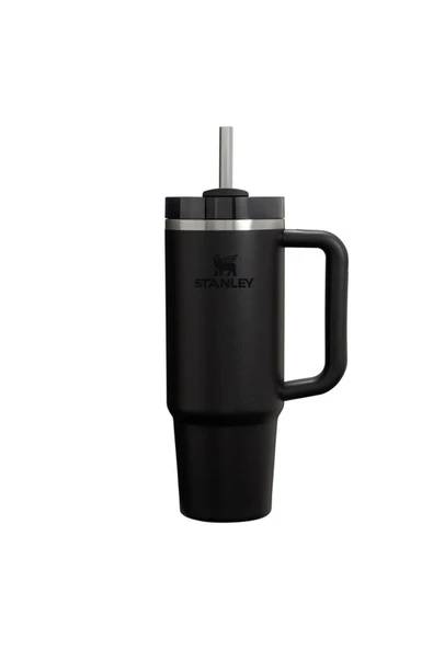 Stanley Quencher H2.O FlowState Tumbler Pipetli Termos Siyah 0.89 Litre ürün görseli 1