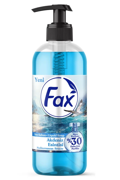 4 ADET Fax Sıvı Sabun 500 ml Akdeniz Esintisi ürün görseli 1