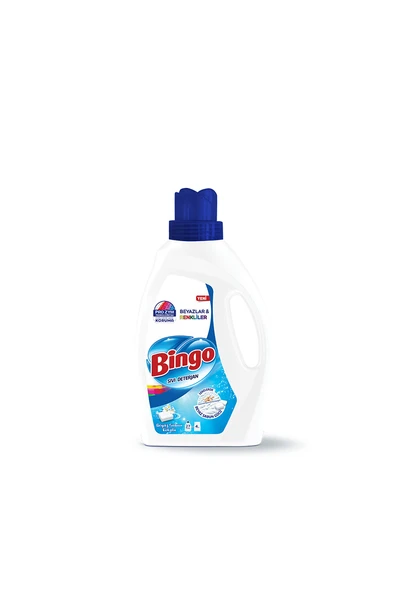 4 ADET Bingo Sıvı Deterjan Beyaz Sabun 1755 Ml ürün görseli 1
