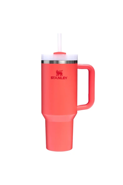 Stanley Quencher H2.O FlowState Tumbler Pipetli Termos Hot Coral 1.18 Litre ürün görseli 1