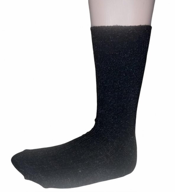 12 ADET ERKEK BÜYÜK NUMARA AYAĞI SIKMAYAN ÖZEL LASTİKLİ LAMBSWOOL ( KOYUN YÜNÜ ) TERMAL ÇORAP ürün görseli 1