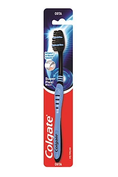2 ADET Colgate Diş Fırçası Süper Flexi Siyah ürün görseli 1