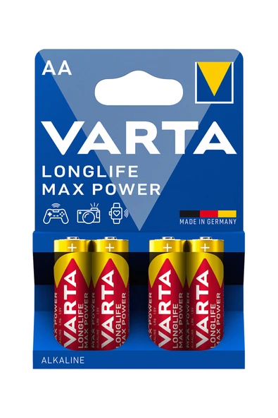 4 ADET Varta Pil Max Power Kalem Pil 4'Lü ürün görseli 1