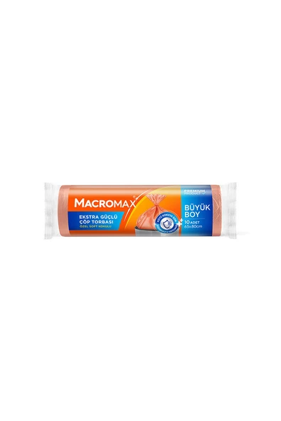 2 ADET Macromax Extra Güçlü Çöp Torbası Büyük Boy 10'lu ürün görseli 1
