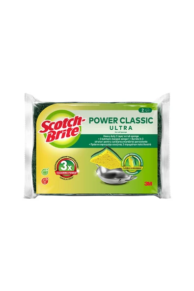Scotch Brite Klasik Ultra Sünger 2'li ürün görseli 1