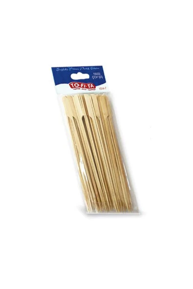 Tofita Yassı Çöp Şiş 25cm 50'Lİ ürün görseli 1