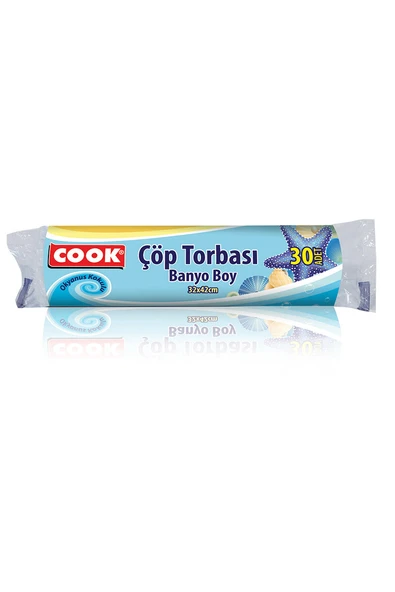 Cook Çöp Torbası Banyo Boy Okyanus Kokulu 30'lu ürün görseli 1