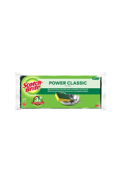 Scotch Brite Yeşil Klasik Sünger 8'li ürün görseli 1