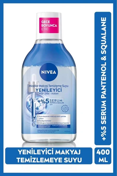 4 ADET Nivea Miccelar Makyaj Temizleme Suyu Yenileyici 400 ml ürün görseli 1