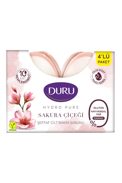 3 ADET Duru Hydra Pure Sakura Banyo Sabunu 4x135 g ürün görseli 1