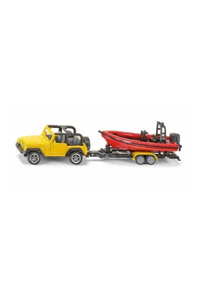 4 ADET Siku Jeep With Boat 1658 ürün görseli 1