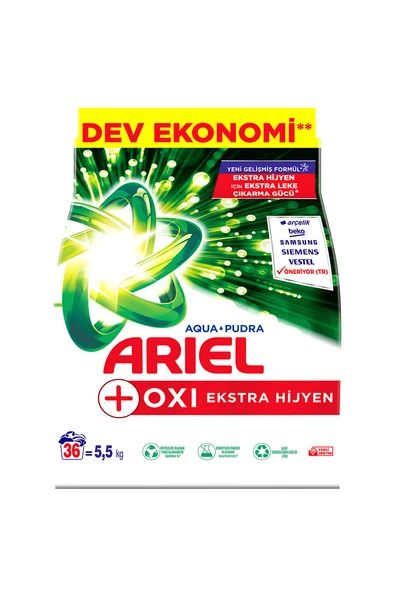 2 ADET Ariel 5,5 kg Ekstra Hijyen Beyazlar ürün görseli 1