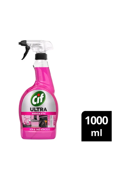 Cif Sprey Ultra Anında Etki Sakura Kir ve Yağ Çözücü 1000 Ml ürün görseli 1
