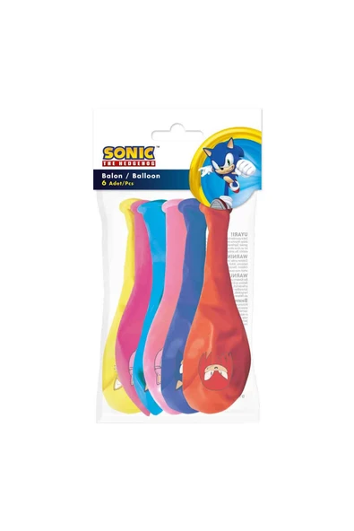 2 ADET Balonevi Sonic Balon 6'lı ürün görseli 1