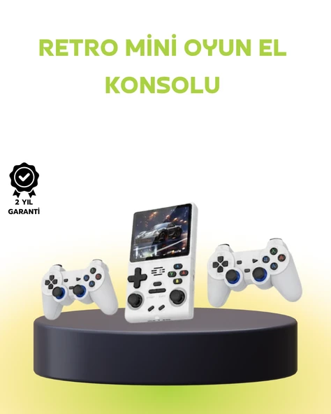 Geniş Ekranlı Taşınabilir Retro Oyun Konsolu ürün görseli 1