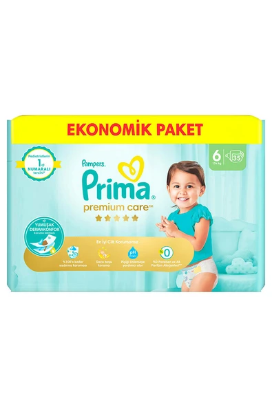 2 ADET Prima Premium Care Eko (6) XL +13 kg 35 Adet Bebek Bezi ürün görseli 1