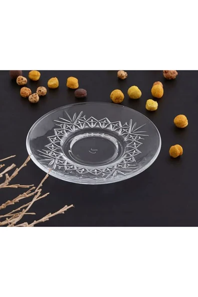 4 ADET Paşabahçe Timeless Çay Tabağı 6'lı - Resim 2