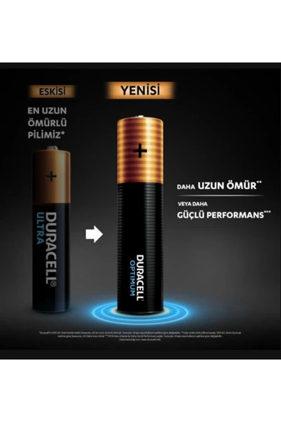 2 ADET Duracell Optimum İnce Pil 4'lü - Resim 2