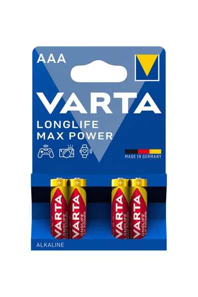 Varta Pil Max Power 4' Lü İnce Pil ürün görseli 1